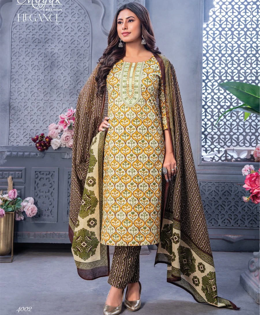 Mayur Elegance Vol-4 – Kurti Pant With Dupatta